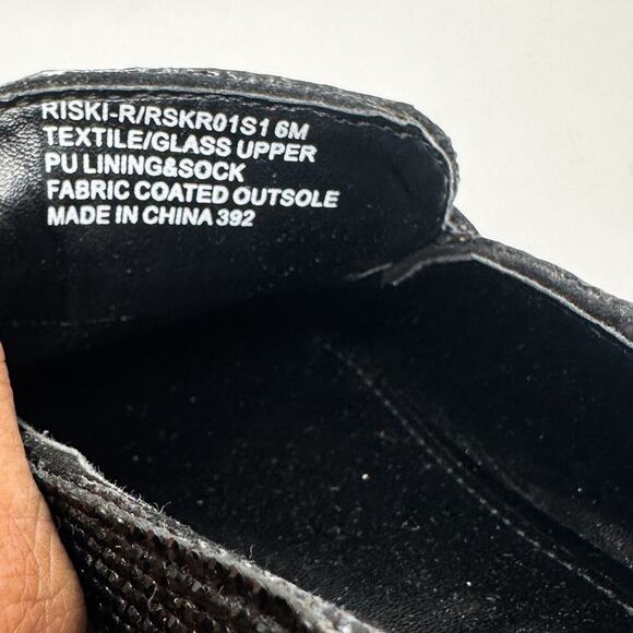 NEW Steve Madden Riski Black Rhinestone Studded Loafers, NEW, Size 6, MSRP $99 - Picture 14 of 14